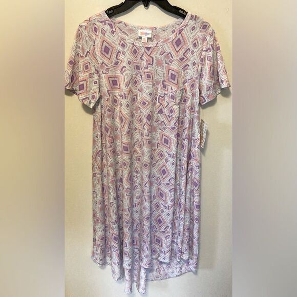 Lularoe Carly Dress Southwest Geometric Hi Low Dress NWT - Picture 1 of 7